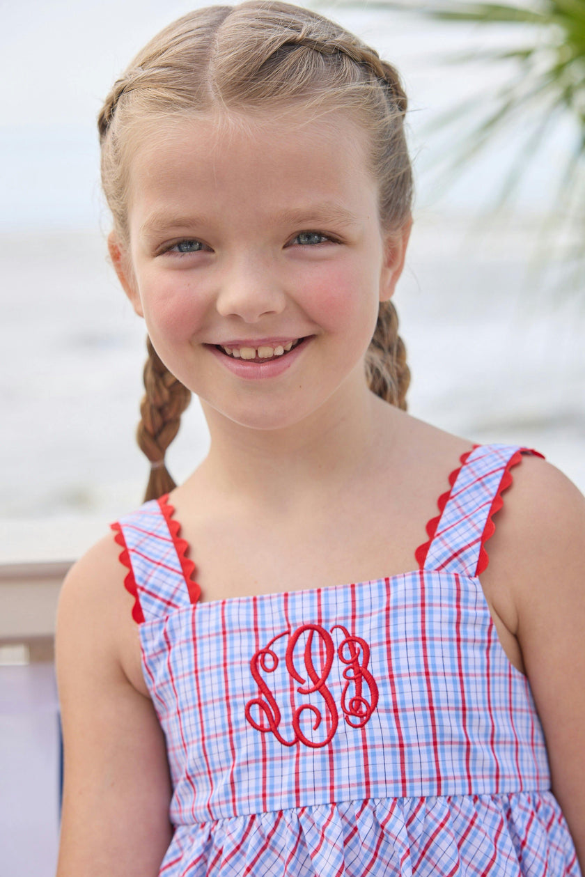 Evie Dress - Patriotic Plaid