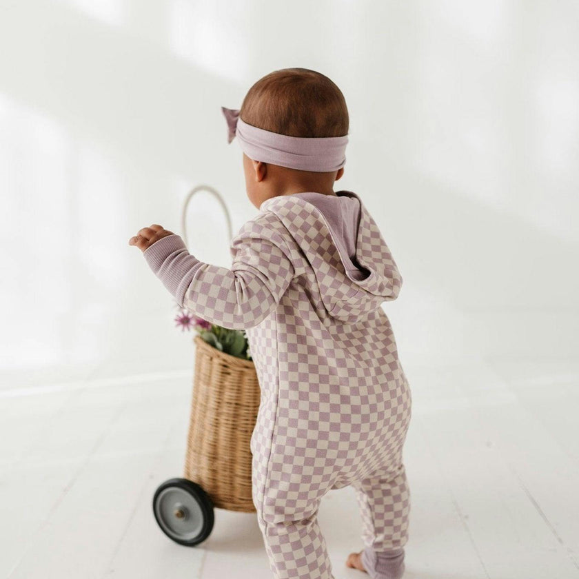 Baby Girl Terry Zip Romper