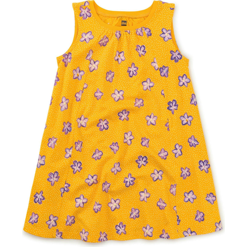Trapeze Sleeveless A-Line Dress, Purple