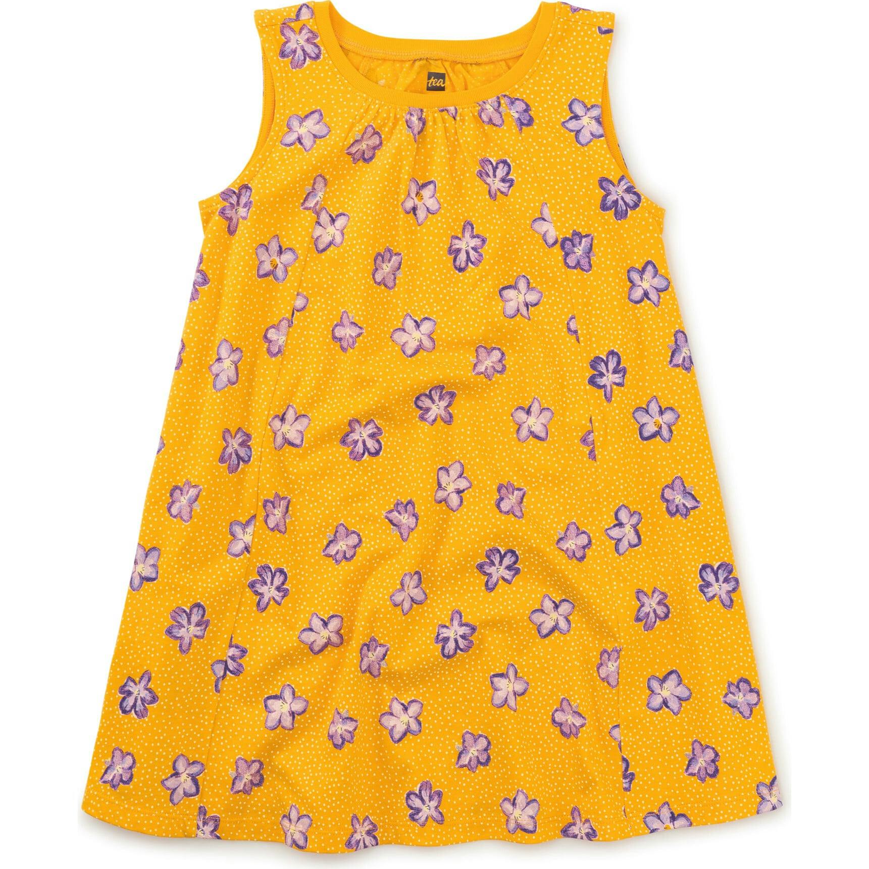 Trapeze Sleeveless A-Line Dress, Purple