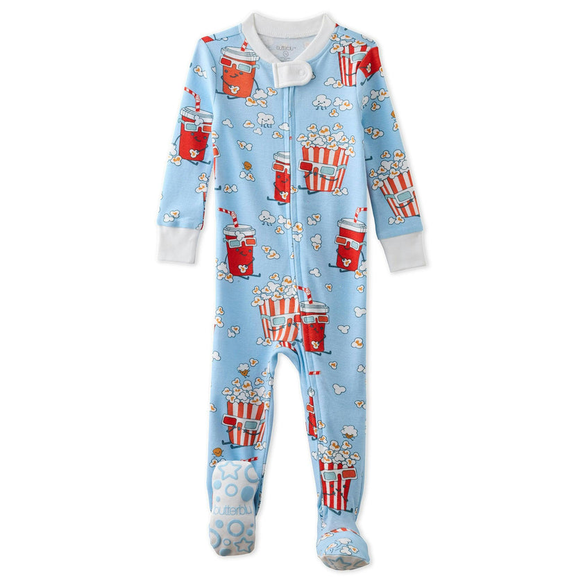 CRUZ Snug-fit Footed Baby Boys Pajamas