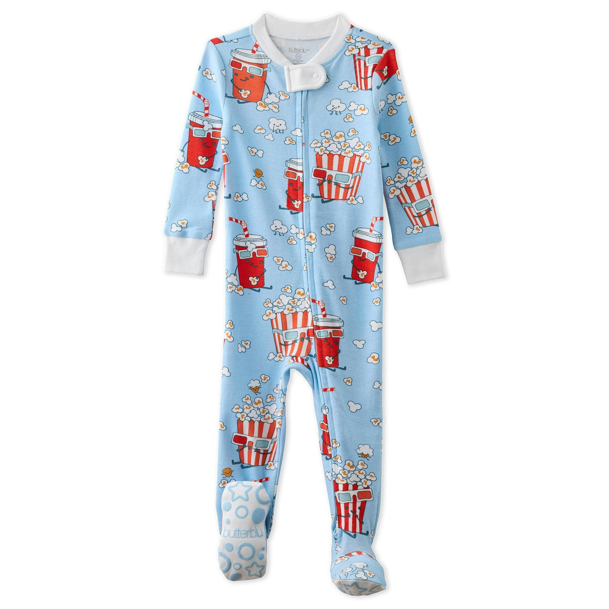 CRUZ Snug-fit Footed Baby Boys Pajamas