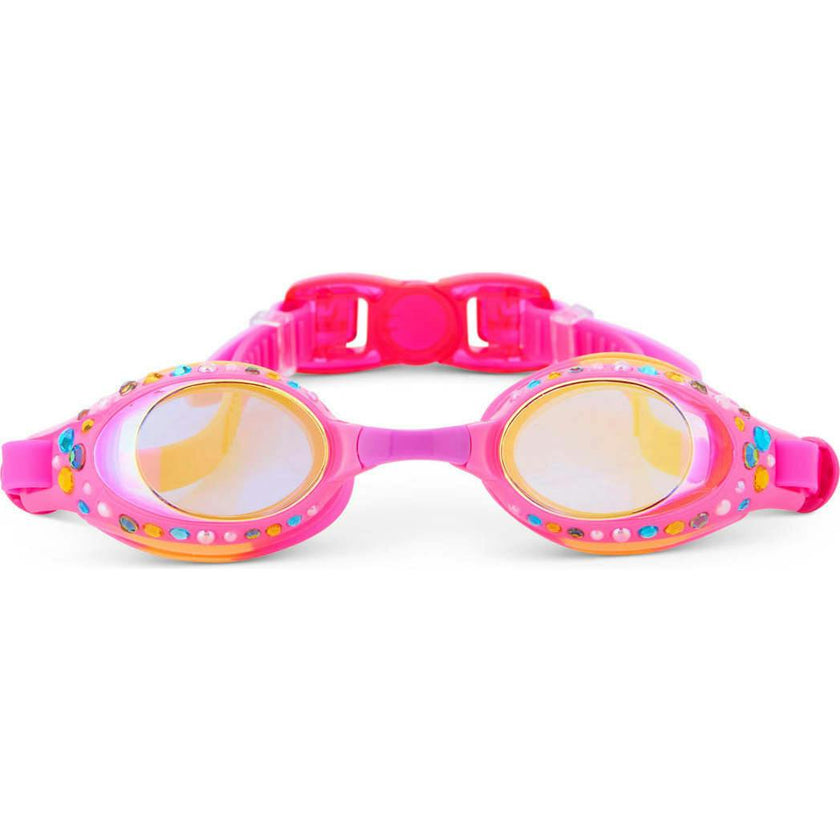 Tropical Tanzanite Rhinestone Youth Swim Goggle