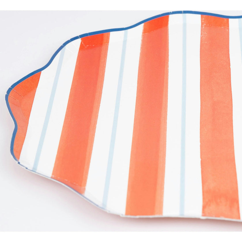 Preppy Stripe Dinner Plates