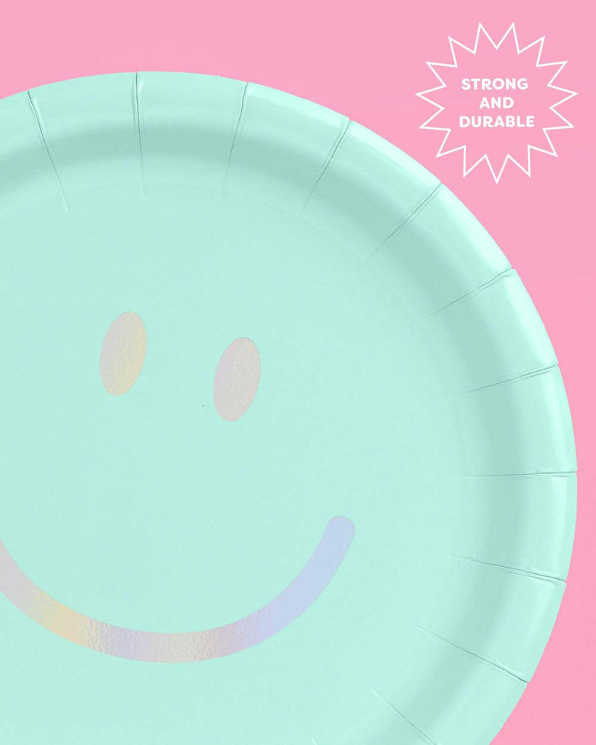 Smiley Plates - 24 paper plates