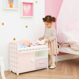 Olivia's Little World Aurora Princess Baby Doll Crib with Storage & Bedding
