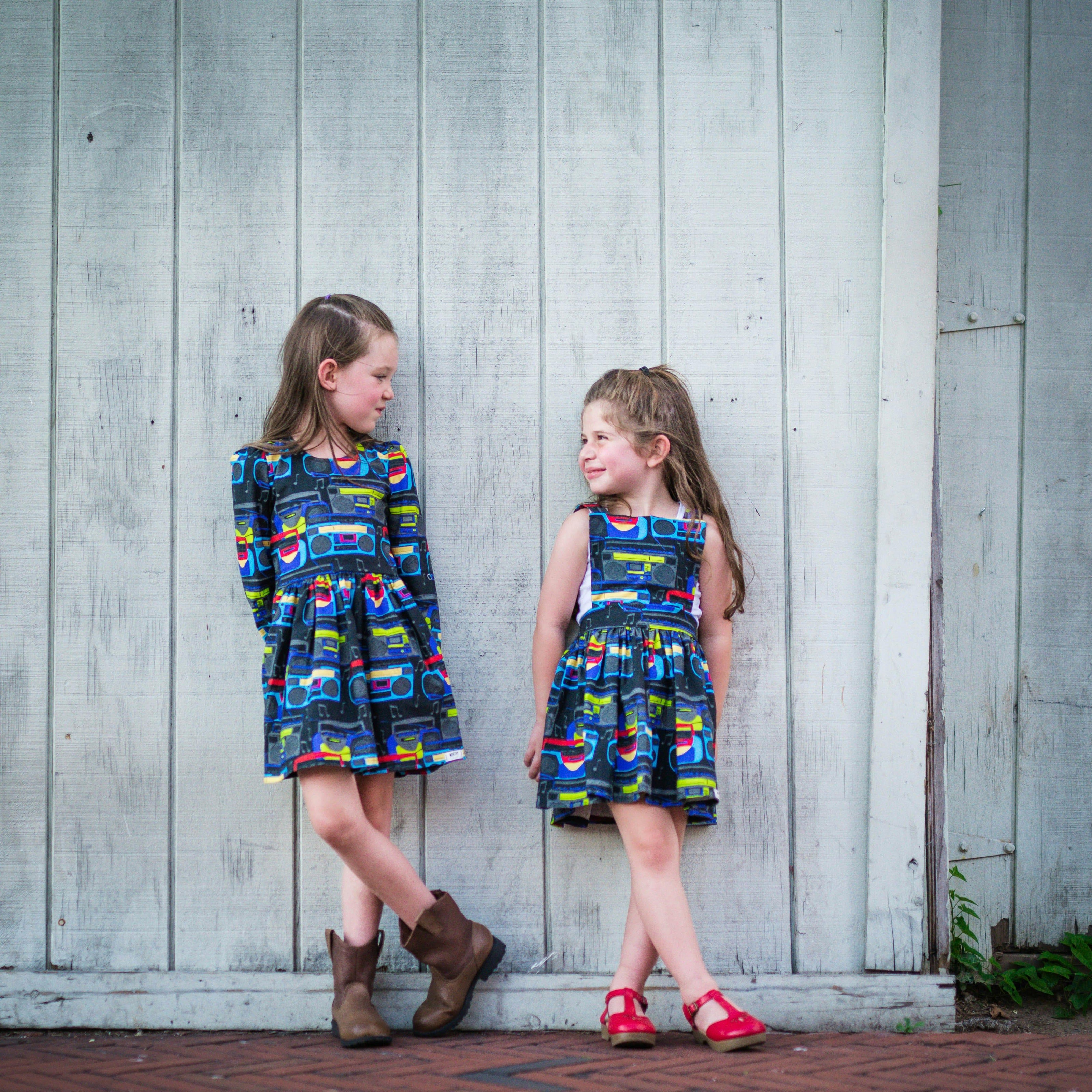 Pinafore Dress in Boombox