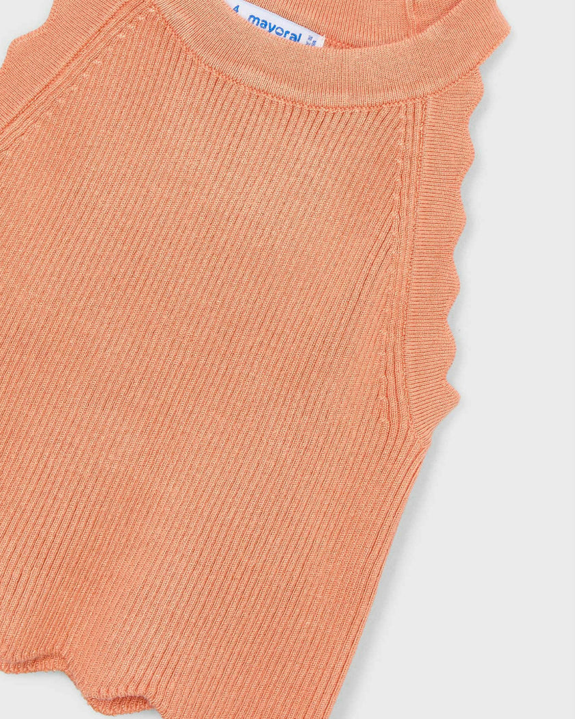 Peach Halter Neck Top