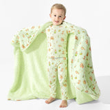 Capybara Boba Bamboo Sherpa Blanket
