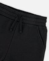 French Terry Sweatpants With Cross Seams