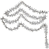 CUL 1000-Light 33-Foot Cluster Garland with Warm White 3MM LED Bulbs