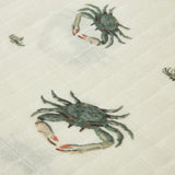 Coastal Mini Lovey Two-Layer Muslin Security Blanket