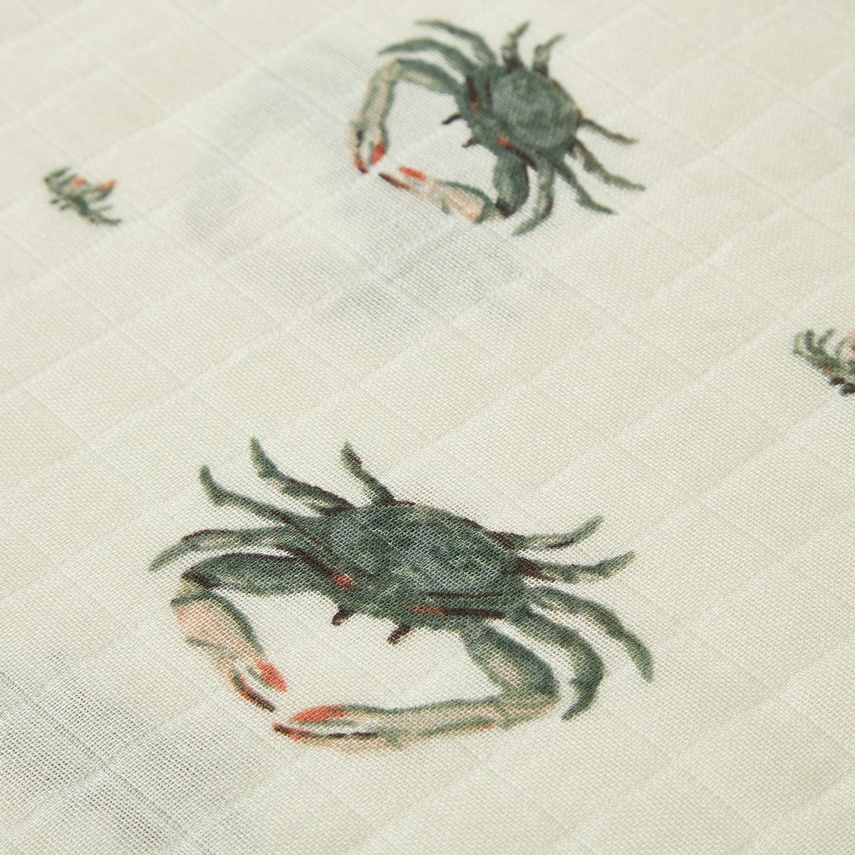 Coastal Mini Lovey Two-Layer Muslin Security Blanket