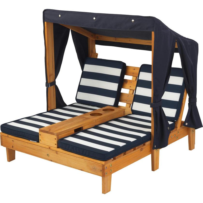 Double Chaise Lounge With Cupholders