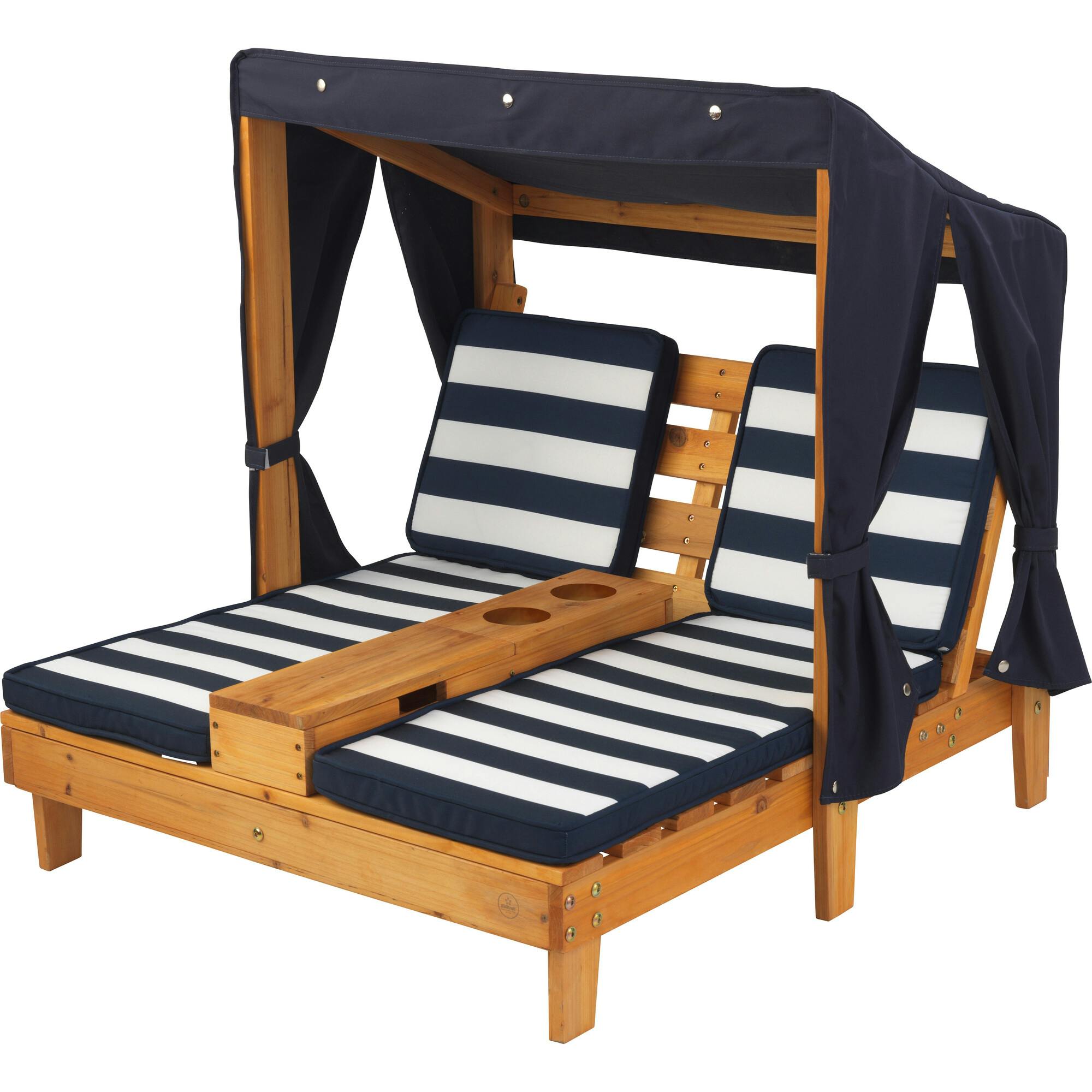 Double Chaise Lounge With Cupholders