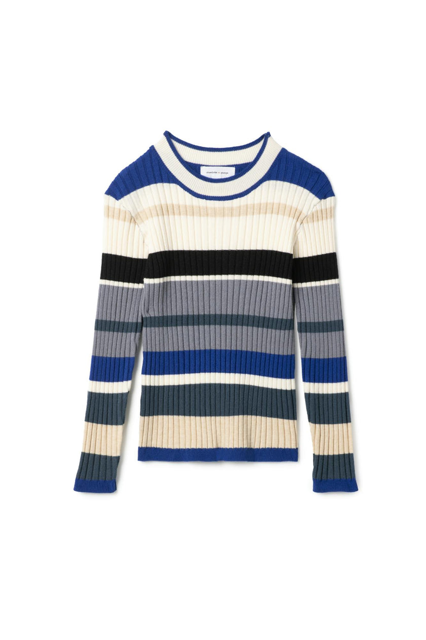 Knit Ribbed Striped Top