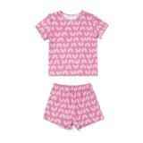 Rainbow Print 2-Piece Short Sleeve Tee & Short Playset