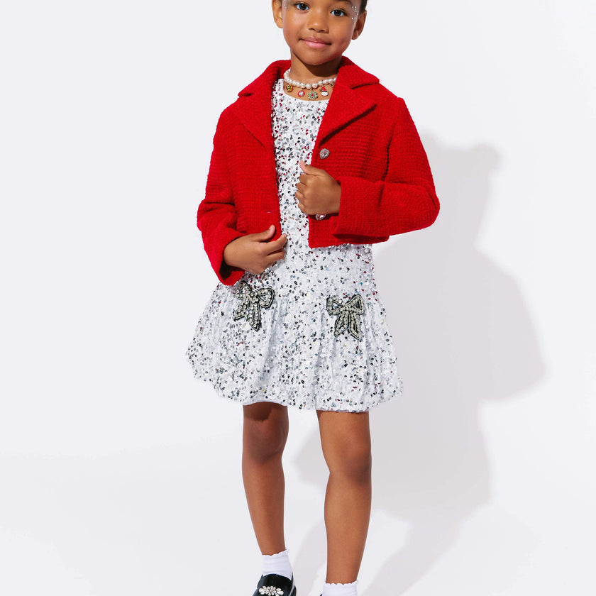 Shimmer Bow Party Dress