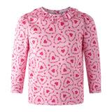 Floral Heart Frill Blouse