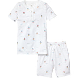 Kid's Pima Snug Fit Pajama Short Set in Bateau