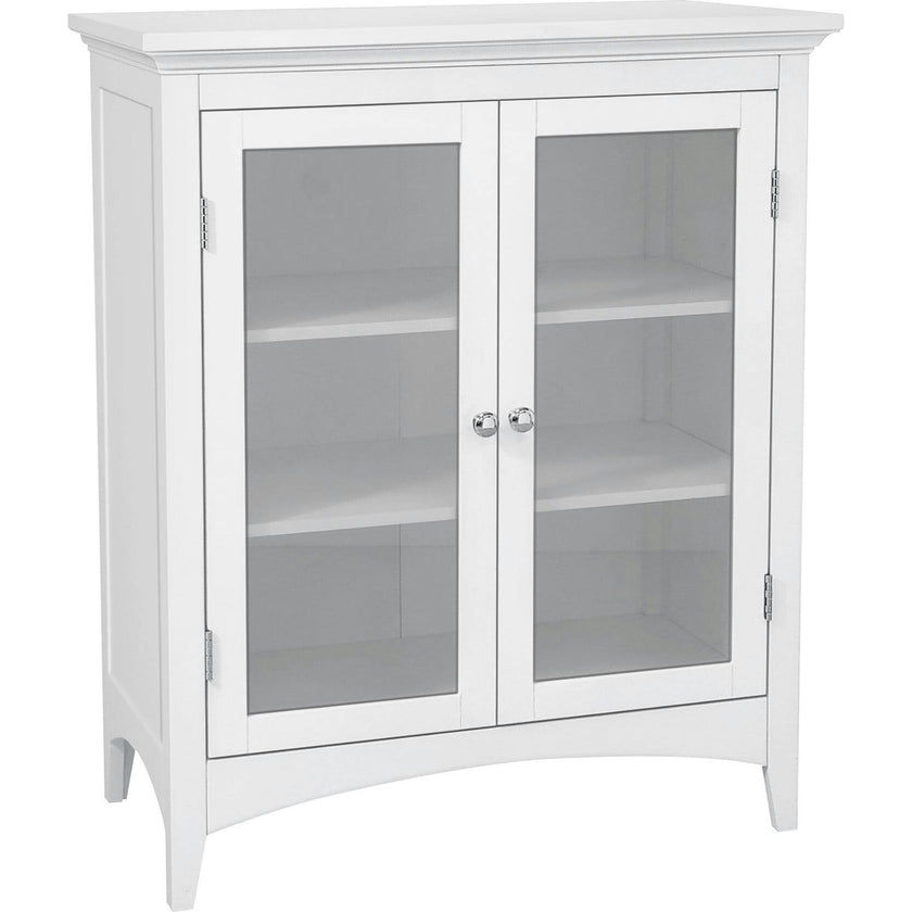 Madison Wooden Floor Cabinet with 2 Glass Doors