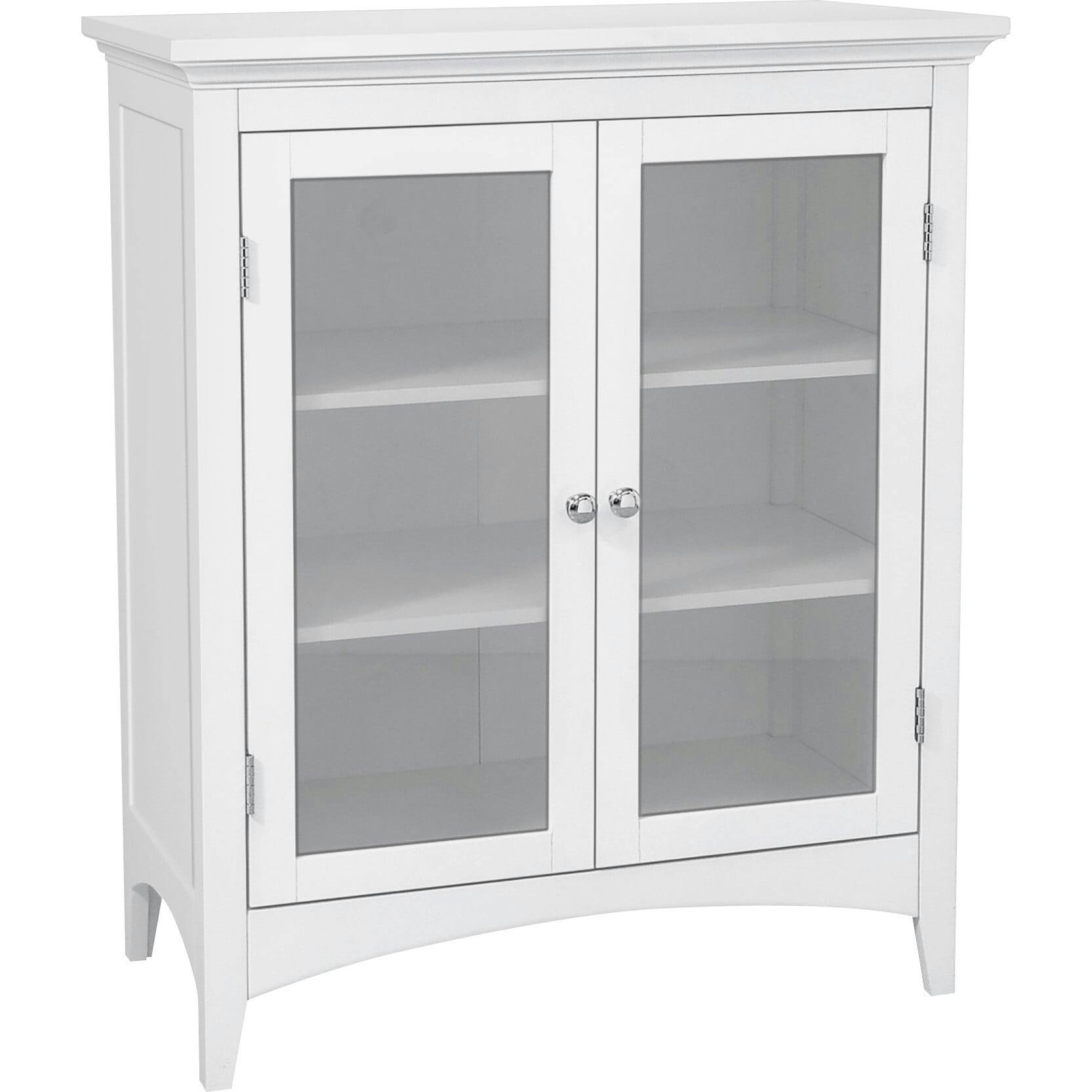 Madison Wooden Floor Cabinet with 2 Glass Doors