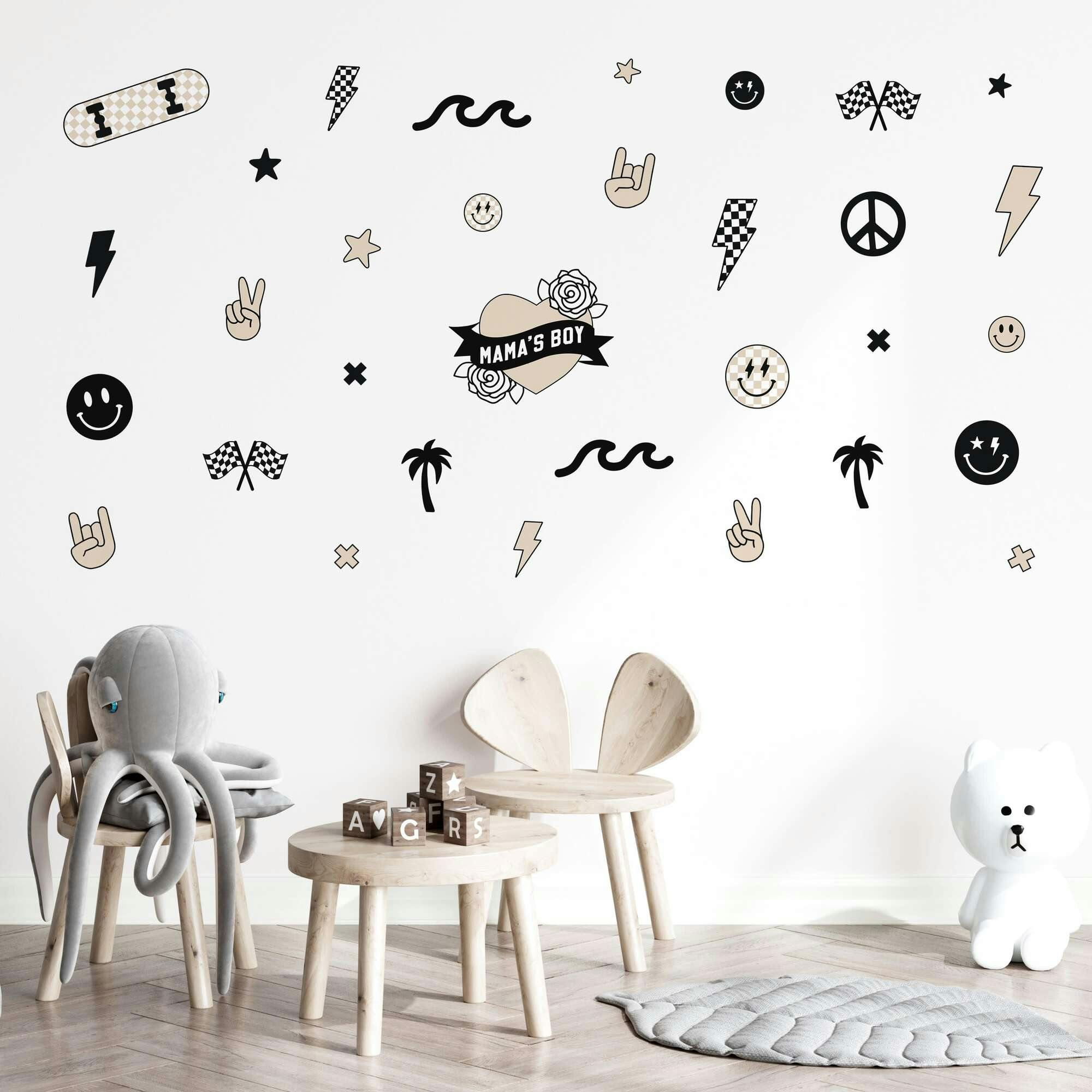 Peel & Stick Fabric Wall Stickers
