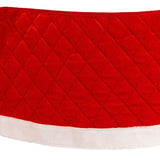 Kurt Adler 12 by 28-Inch Quilted Red Velvet Tree Collar