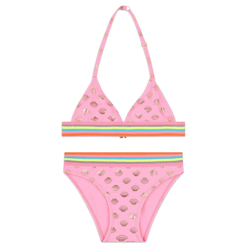 Pink Seashell Print Bikini