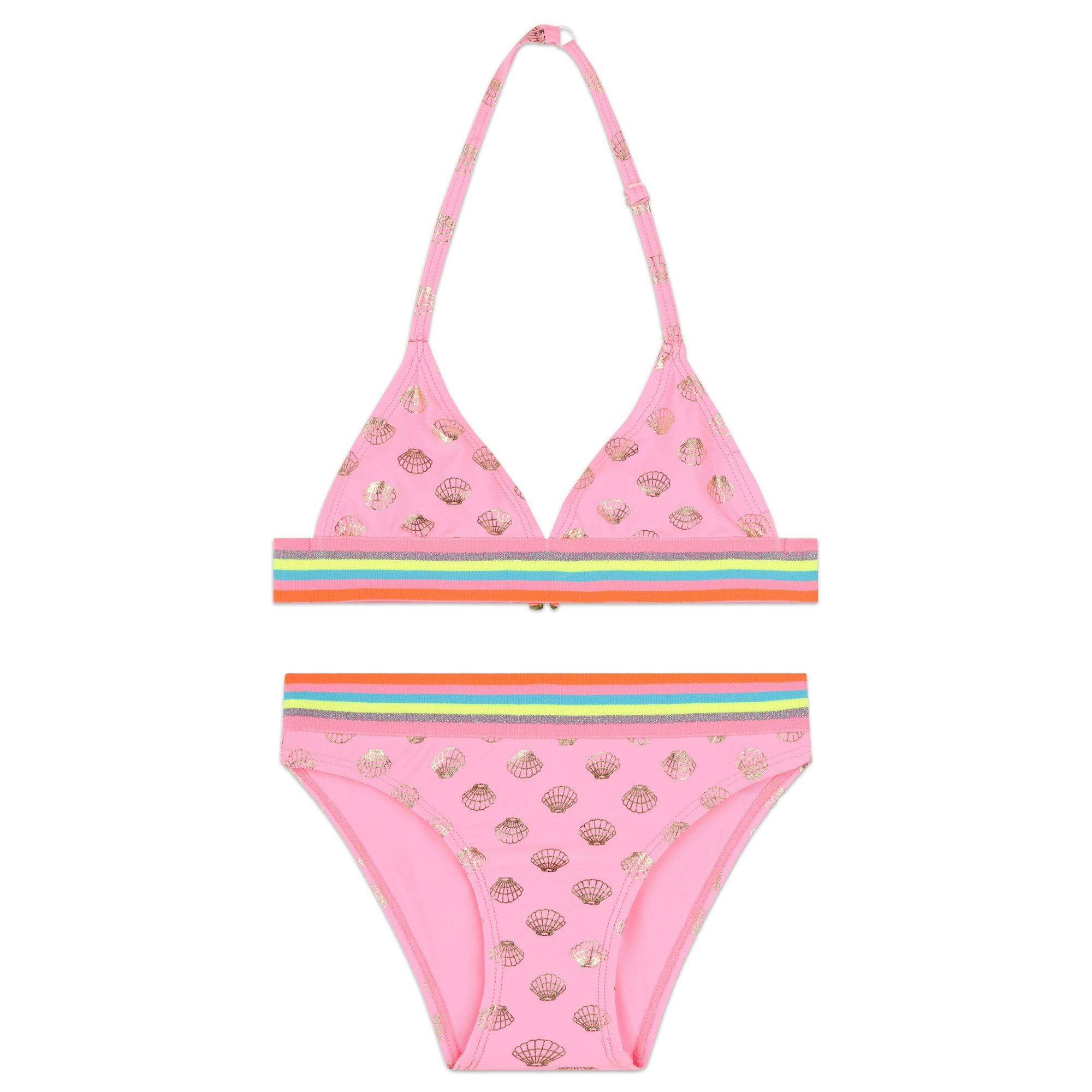 Pink Seashell Print Bikini