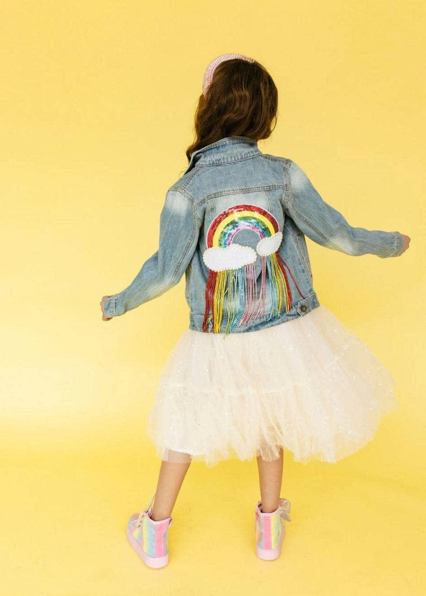 Crystal Rain Denim Jacket – Teen/Women