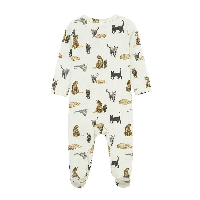 Cotton Stretch Zipper Footed Romper