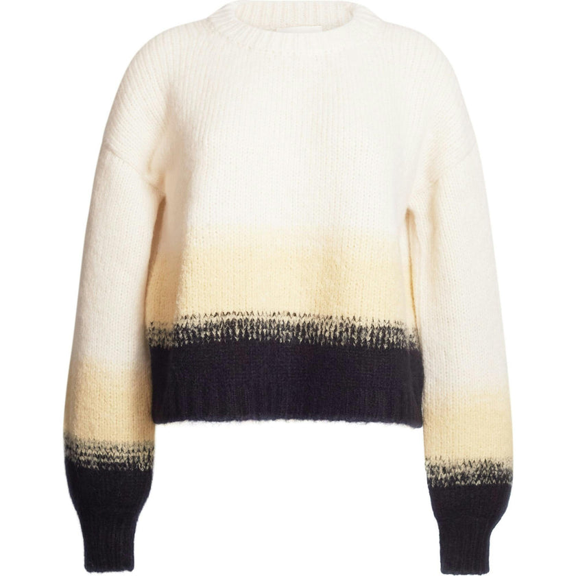 SONIA COLOR-BLOCK SWEATER | IVORY/BUTTER/BLACK
