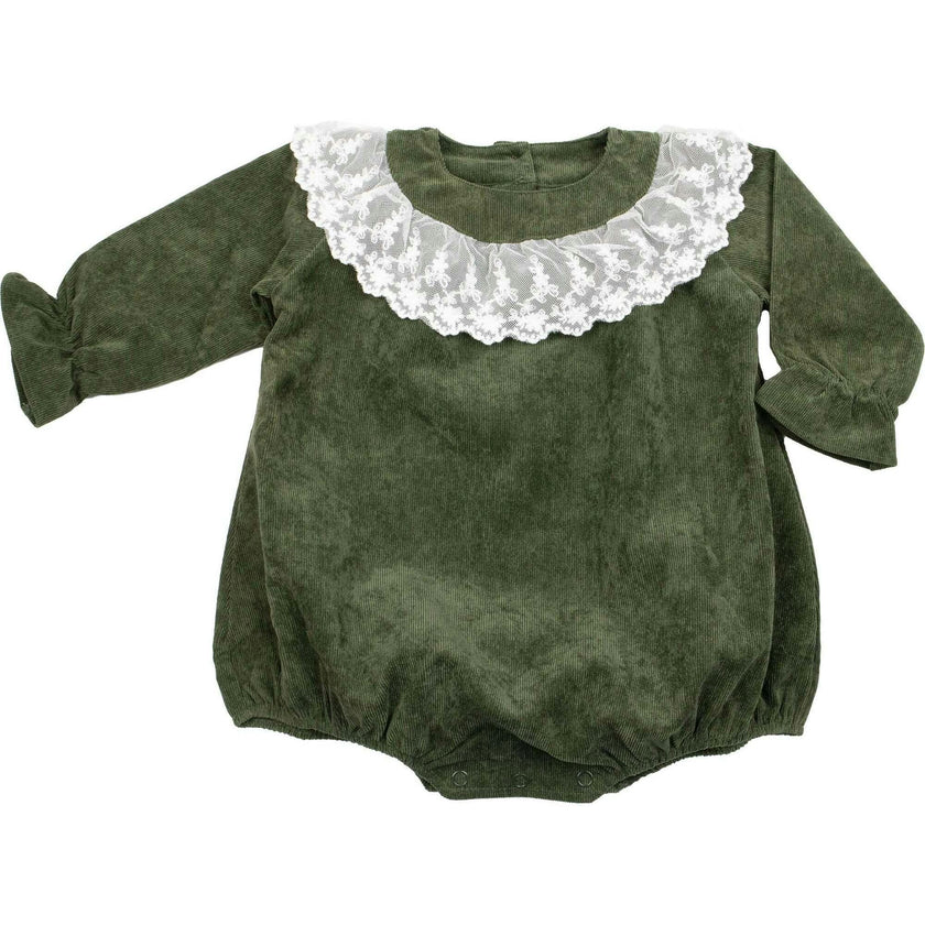 Lace Collar Bubble Romper