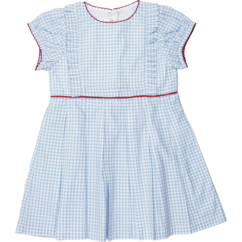 Gingham Pleated Dress