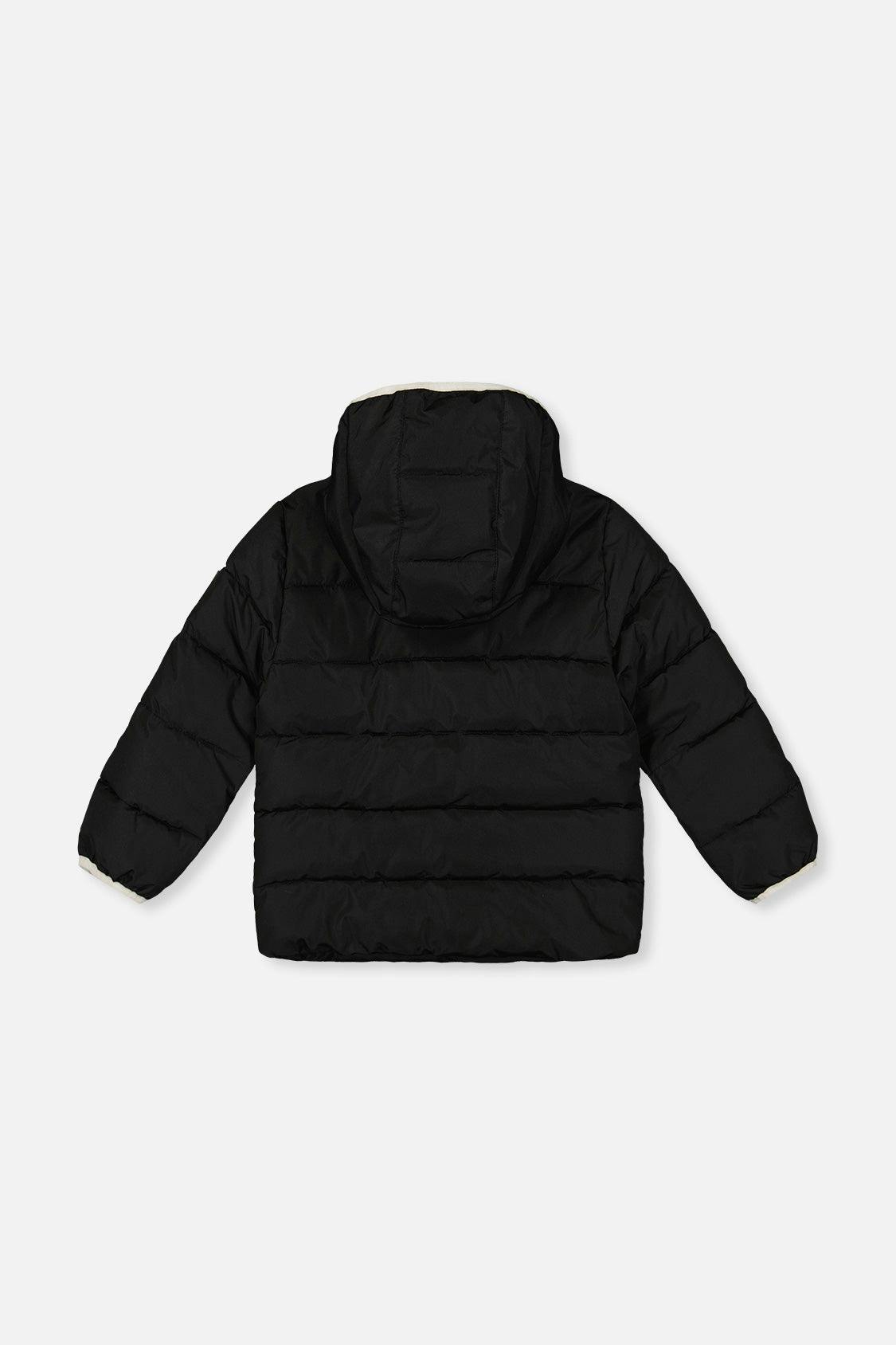 Winter Jacket Adapted For Car Seats Black