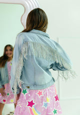 Crystal Tassel Denim Jacket