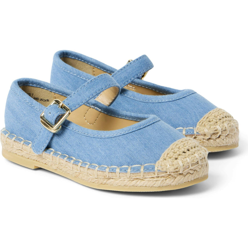 Chambray Espadrille Ballet Flat