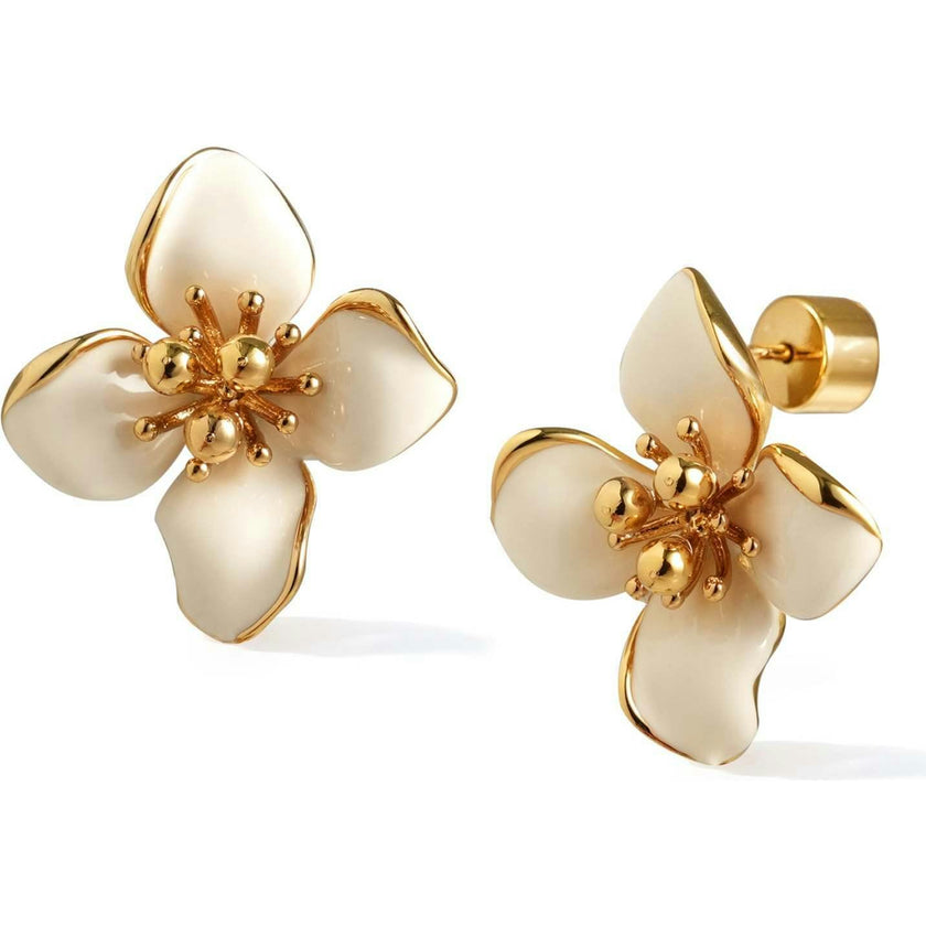 Iris Blossom Stud Earrings