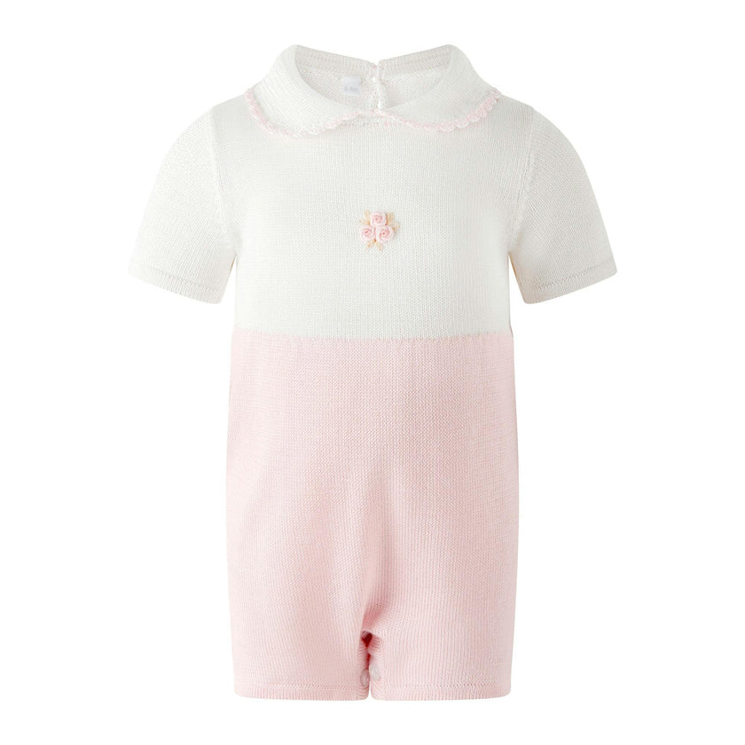 Pima Rose Embroidered Babysuit
