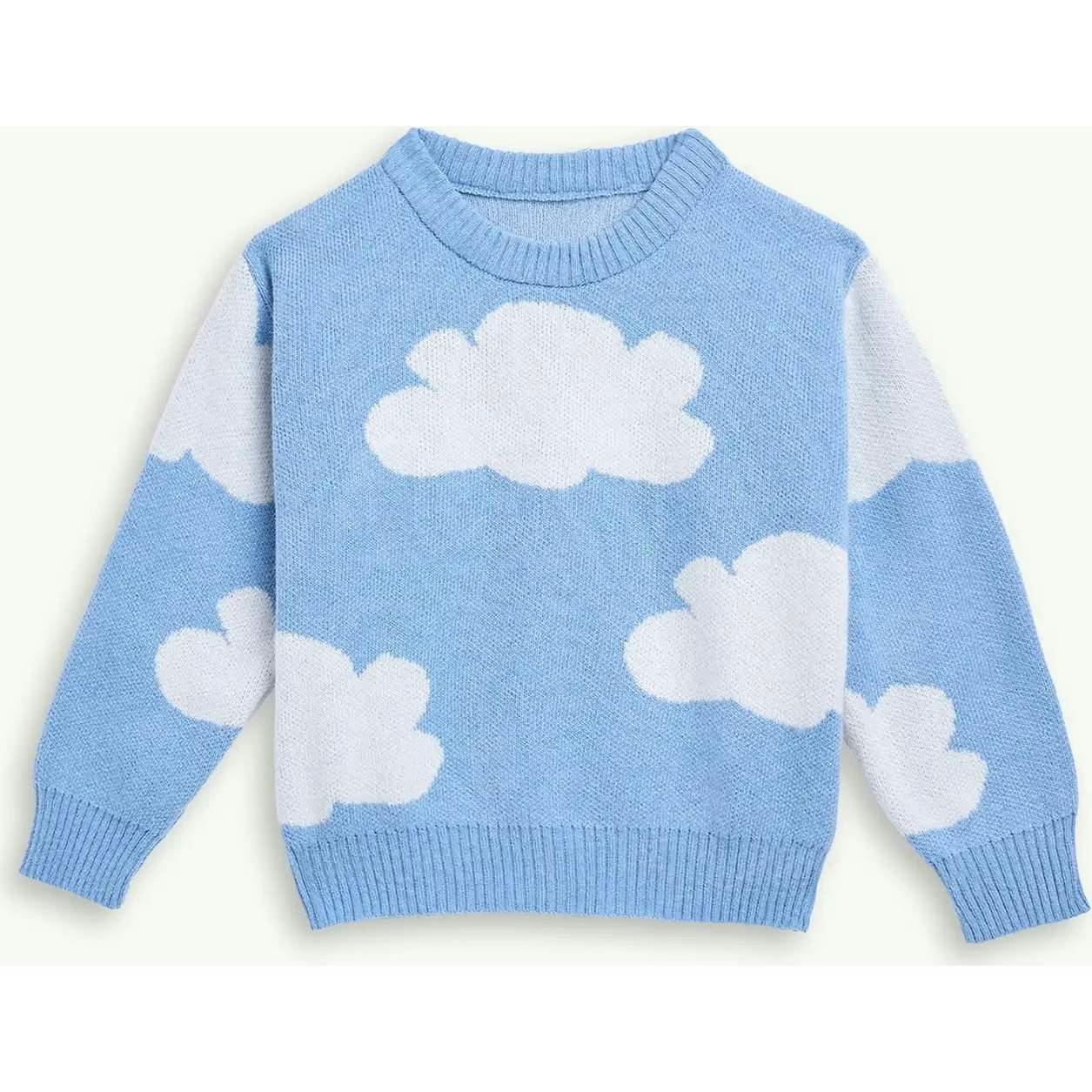 children's wool blend sweater - cloudy