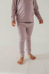 Ribbed Leggings Dusky Orchid