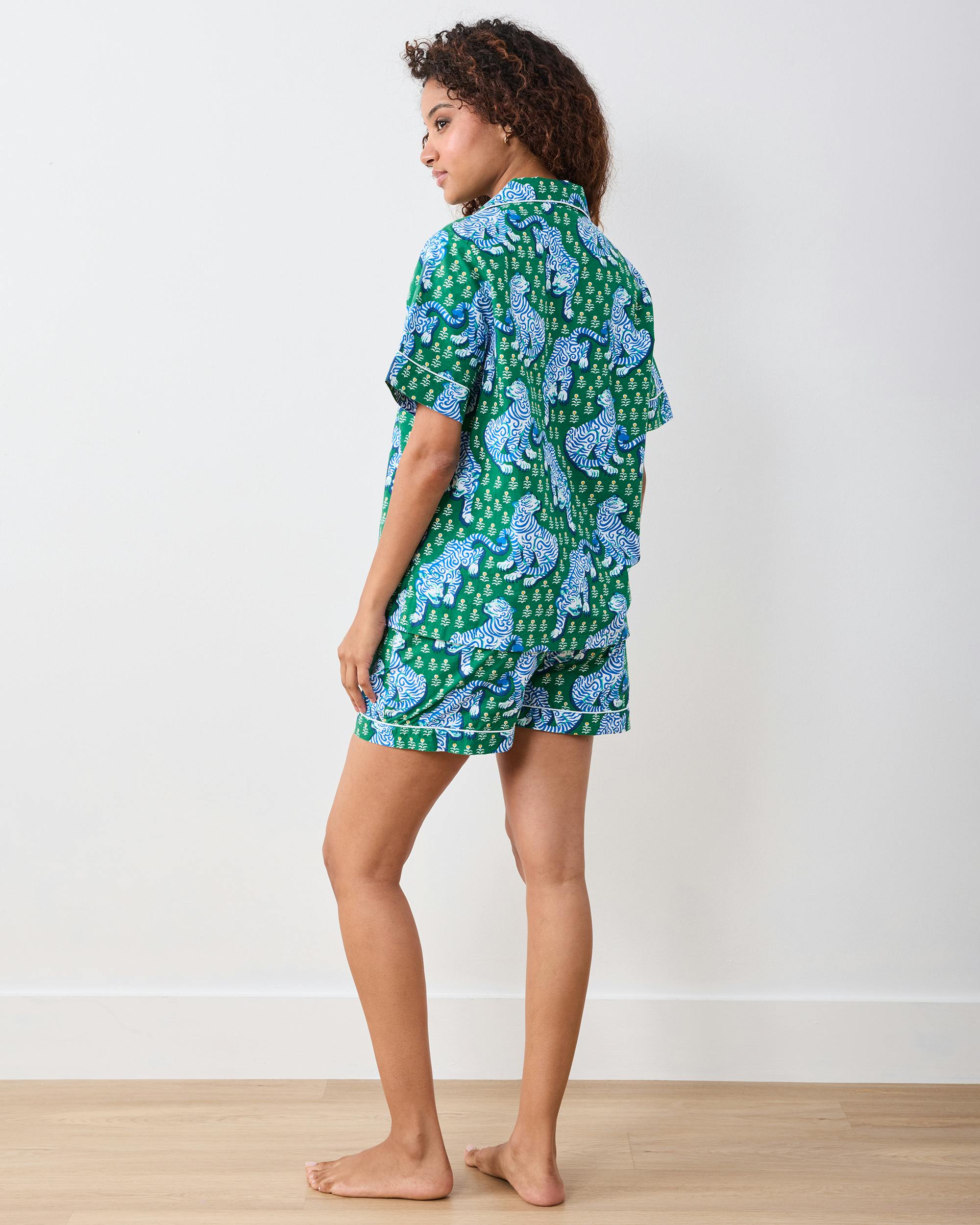 Tiger Queen - Short PJ Set - Jade