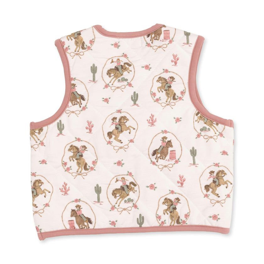 Cowgirl Cameos - Quilted Vest with Heart Pockets