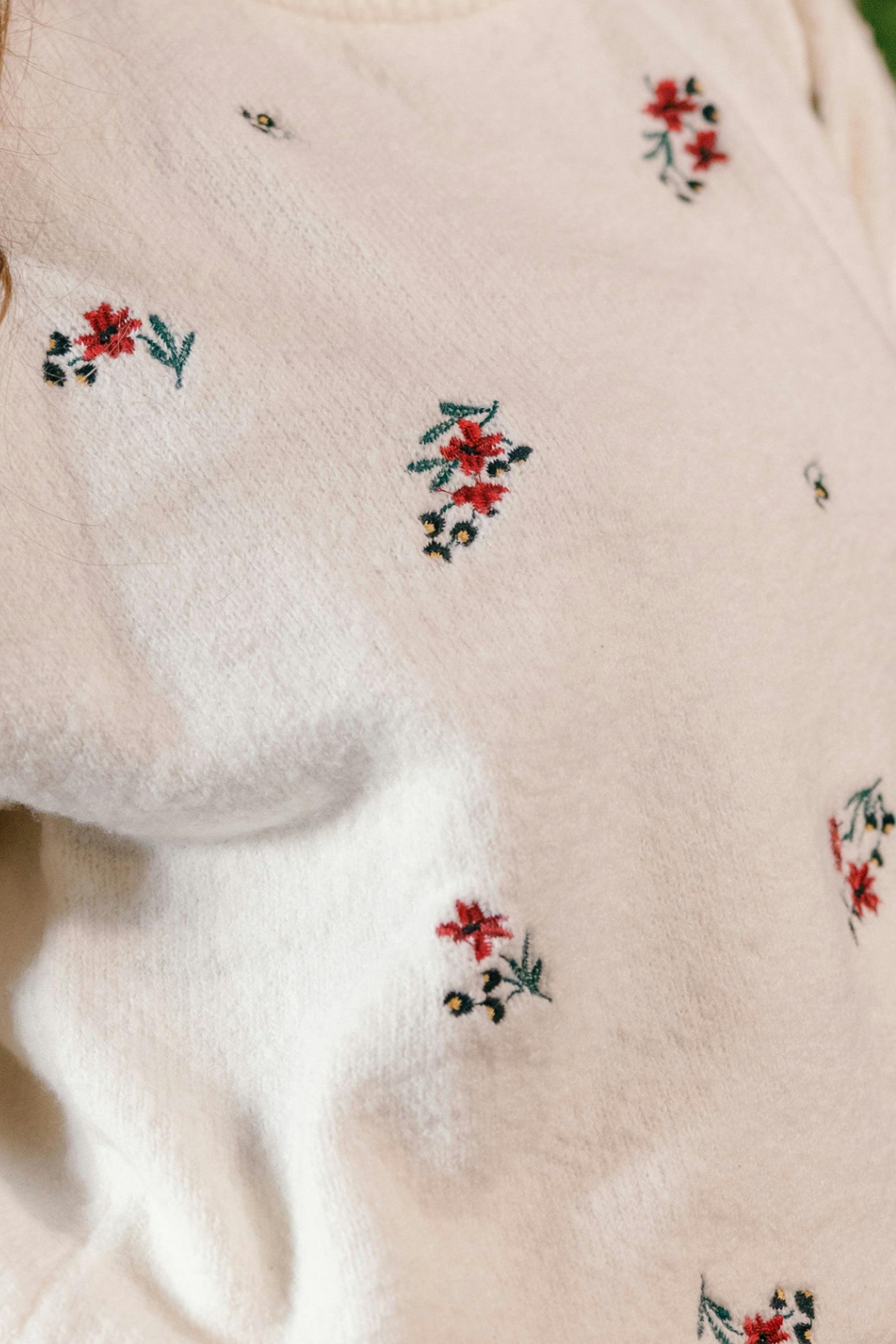 Ellis Sweater in Ivory Jubilant Bloom