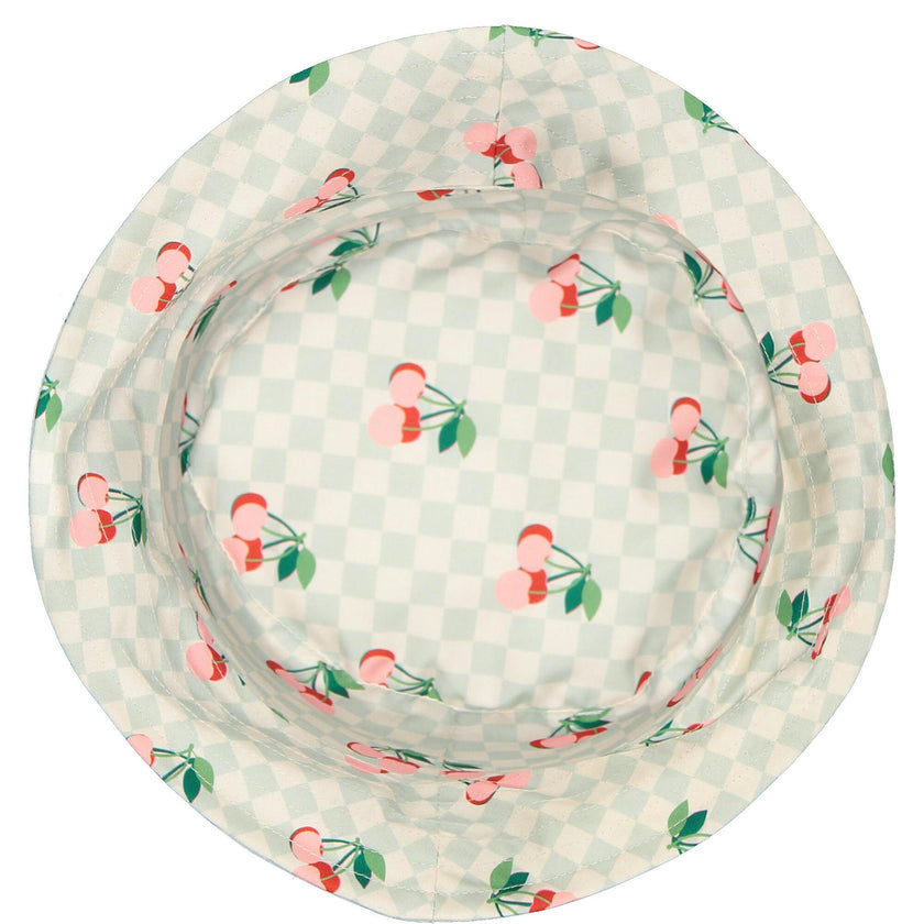 Cherries Squares Bucket Hat