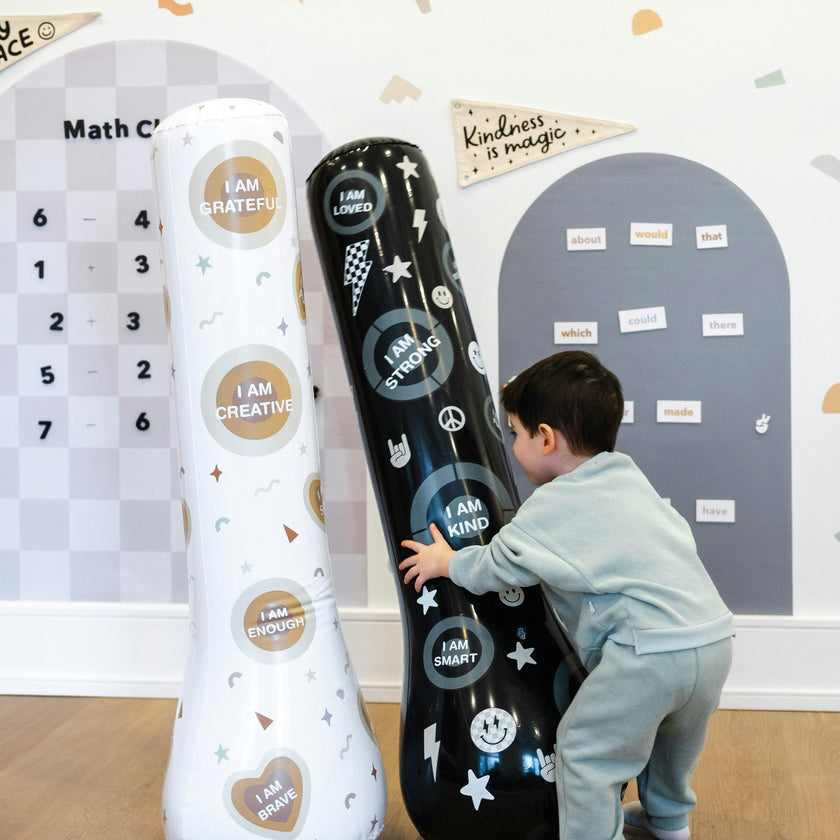 Magic Puncher - Inflatable Punching Bag for Kids with Positive Affirmations
