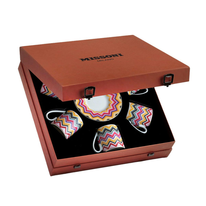 Marrakech Luxury Box Set 6 Pcs. Coffee Cup & Saucer - 6 X H 6