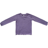 Lettuce Hem Tee Misty Rose Stripe