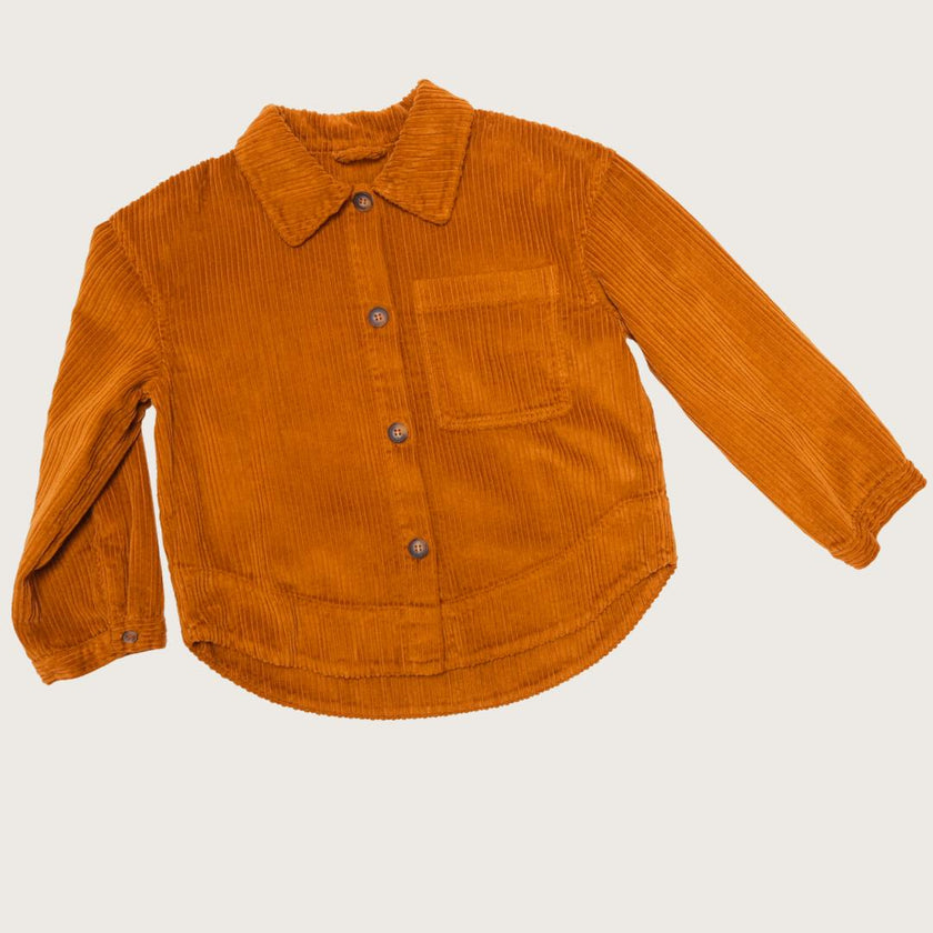 Kids Jagger Rust Cord Overshirt